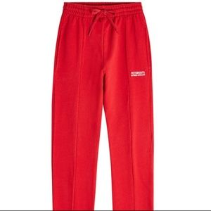 VETEMENTS RED TROUSERS